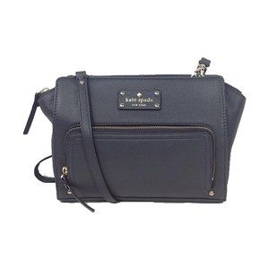 Kate Spade | Baxter Street Sevilla Leather Crossbody Purse | Asphalt Grey